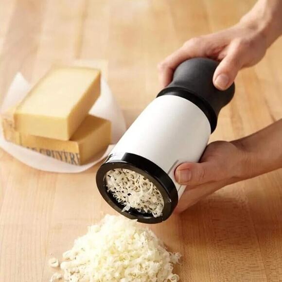 Cheese Grater - Rotary Cheese Grinder Handheld Tools Stainless Steel Blades,... - Picture 1 of 13